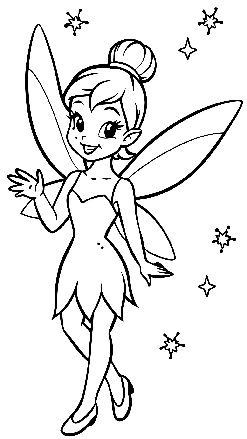 Páginas para colorear de Disney Tinkerbell